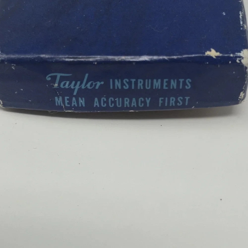 Vintage Taylor Roast Meat Thermometer And Skewer in Original Box